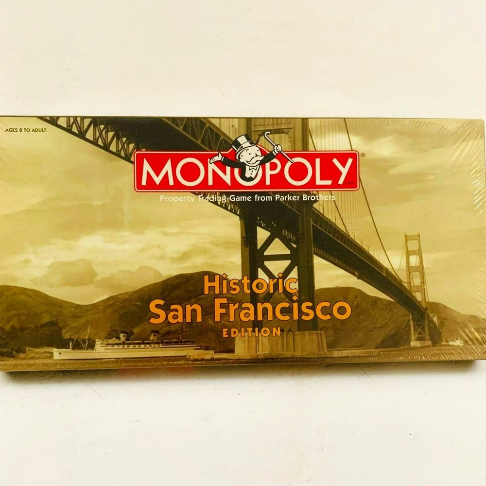 Vintage Monopoly Historic San Francisco Edition Board Game Hasbro New Sealed‎